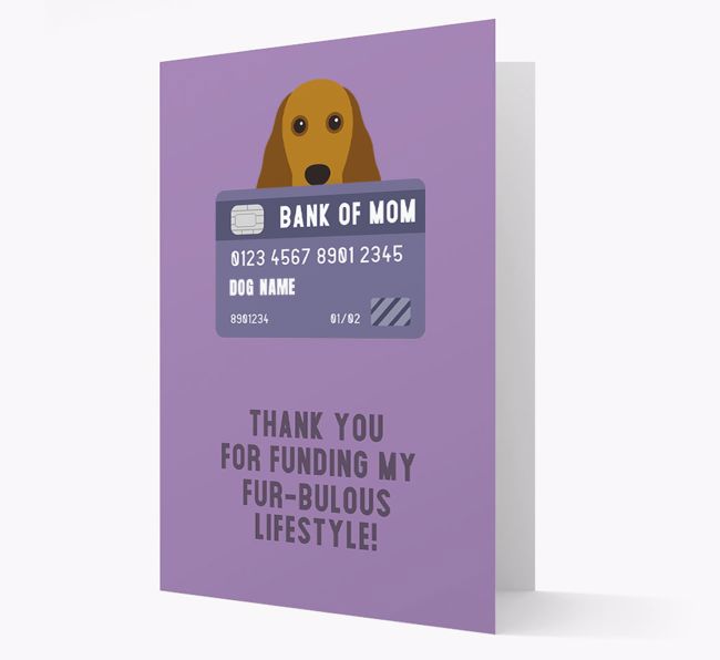 'Bank of Mom' - Personalised {breedFullName} Card